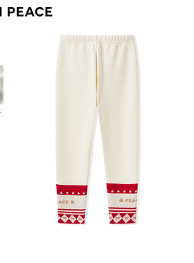 【专柜同款】MINIPEACE太平鸟童装女童打底裤冬季加绒儿童裤子女