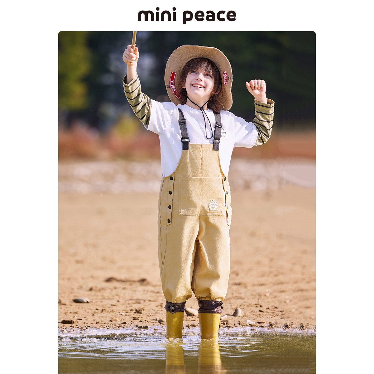 MINIPEACE太平鸟童装男童户外背带裤春季新款工装长裤儿童裤子,童装/婴儿装/亲子装,裤子,淘宝优惠券,粉丝福利购,淘宝优惠卷