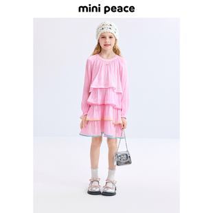 【时尚系列】MINIPEACE太平鸟童装女童连衣裙春季儿童蛋糕裙子