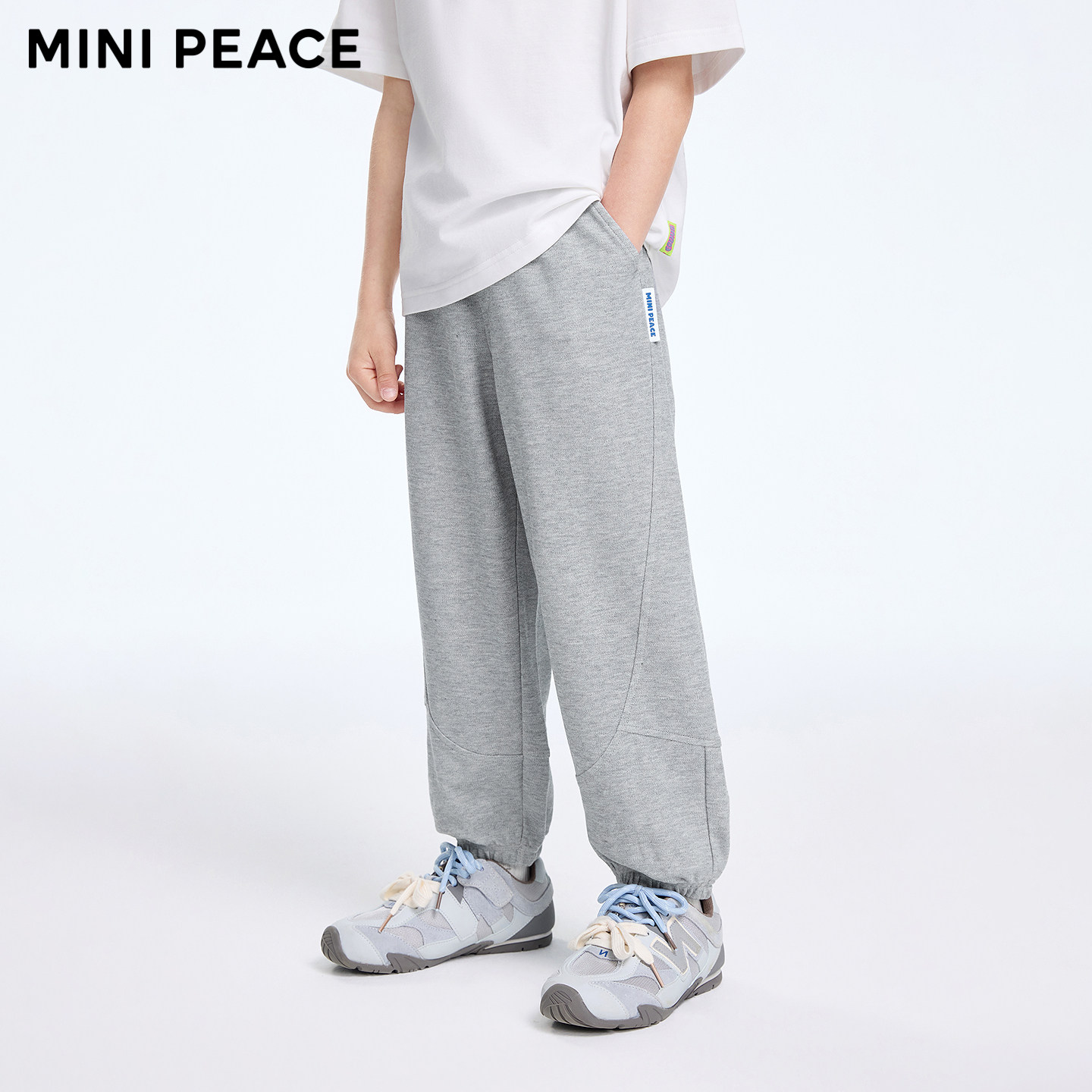 【专柜同款】MINIPEACE太平鸟童装男童牛仔裤夏季薄款儿童长裤