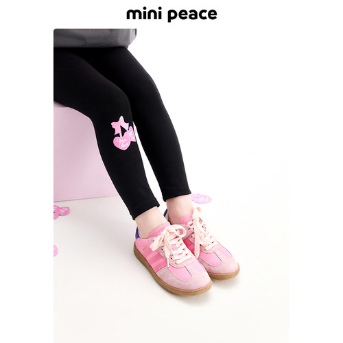 minipeace樱桃图案女童打底裤