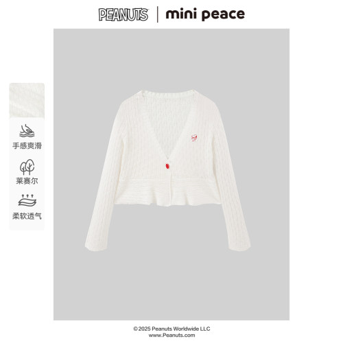 【专柜同款】MINIPEACE×史努比联名女童线开衫空调服外套夏款新