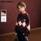 MINIPEACE太平鸟儿童学院风毛衣秋冬款 女童圆领毛衣 男童毛衫