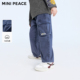 新款 春季 儿童工装 裤 MINIPEACE太平鸟童装 男宝直筒裤 男童牛仔裤