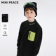 圆领撞色秋冬 儿童线套衫 MINIPEACE太平鸟童装 男童内搭毛衣针织衫