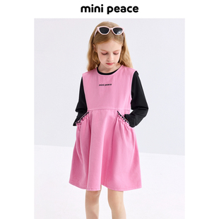 【活力系列】MINIPEACE太平鸟童装女童背心裙春季新款儿童裙子