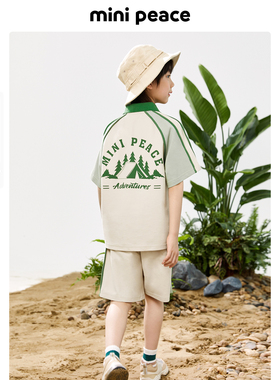MINIPEACE太平鸟童装男童套装夏装儿童轻户外休闲运动两件套山系