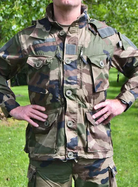 法国法军军版felin特种KSK战术作战风衣 F2迷彩多袋smock防蚊虫