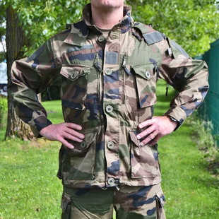 法国法军军版felin特种KSK战术作战风衣 F2迷彩多袋smock防蚊虫