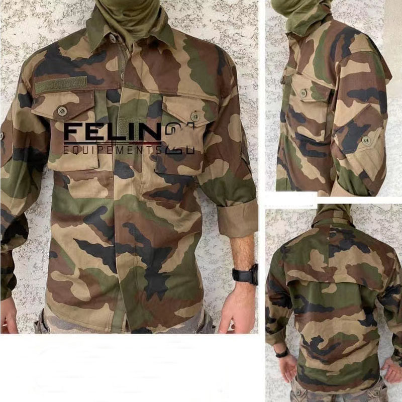 法军公发空军特种伞兵突击部队CPA丛林作战训练上衣战术衬衫透气