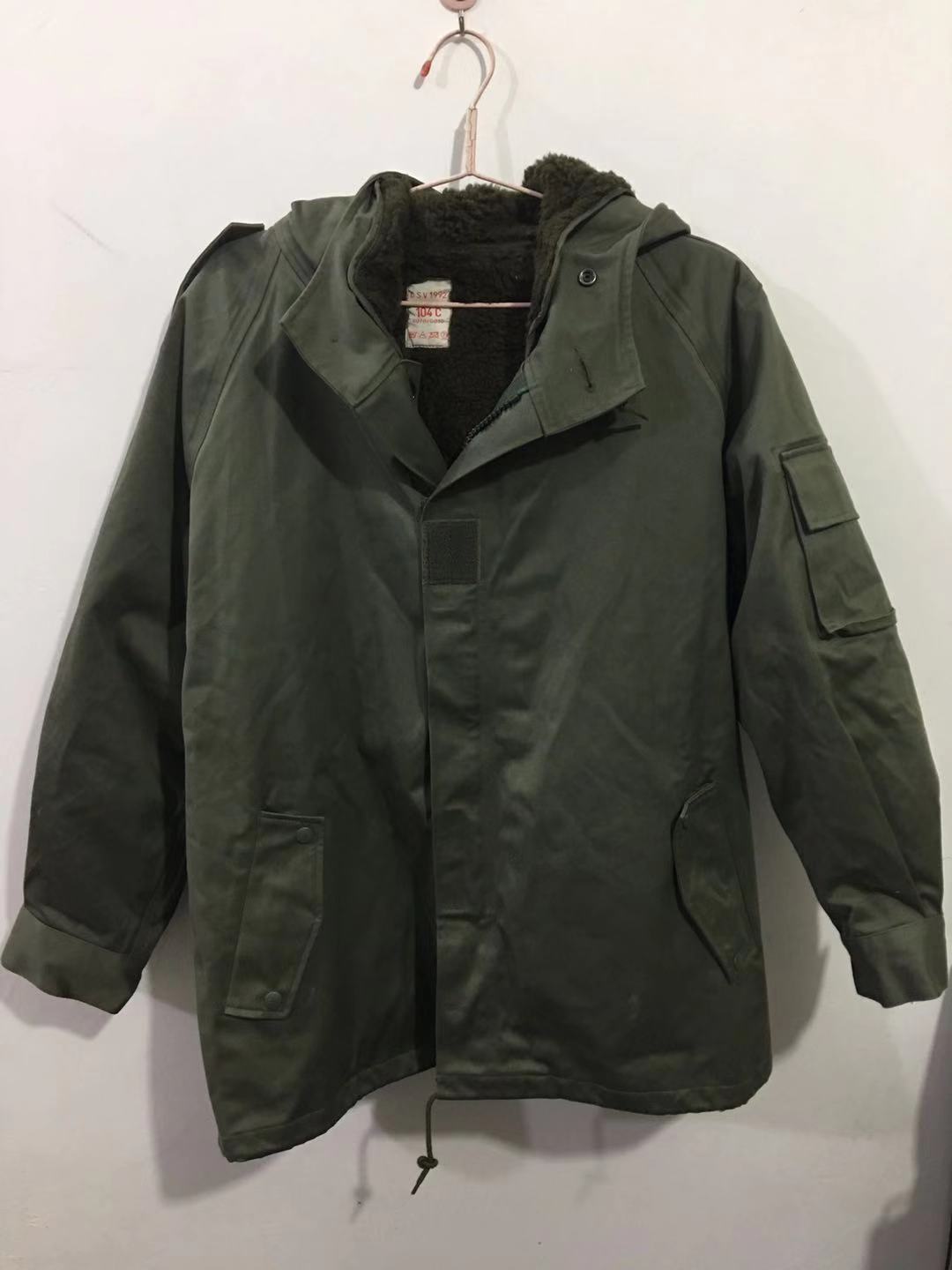 军绿风衣驼绒法军老款