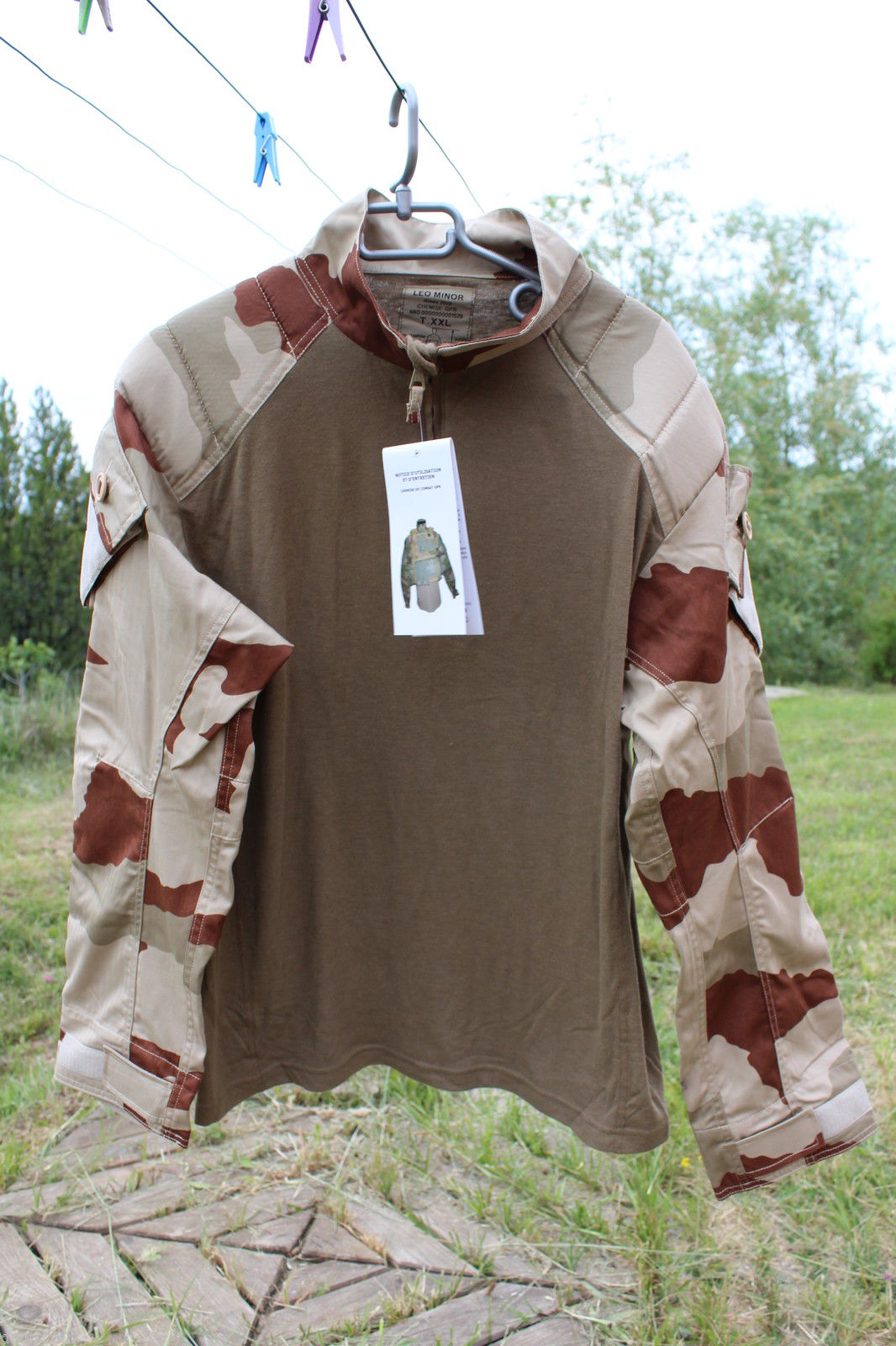 沙漠迷彩法国法军蛙皮蛙服上衣