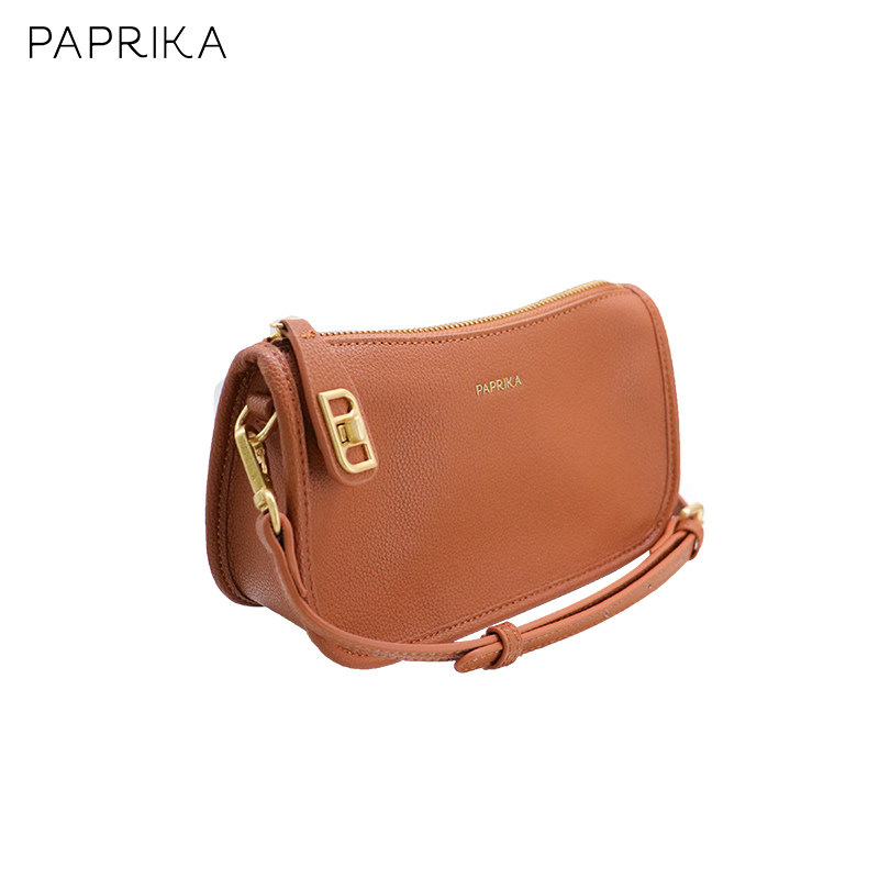 paprika腋下包单肩包女真皮包包2022小众斜挎包高级感休闲手提包