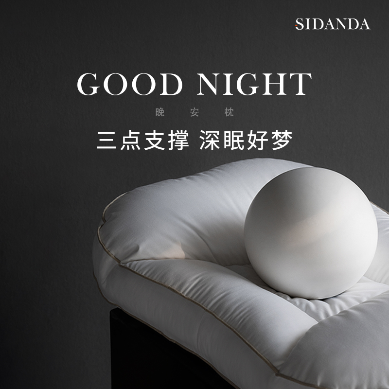 SIDANDA鹅绒分区颈椎枕可水洗