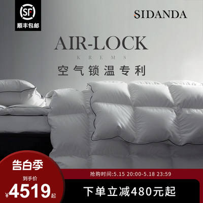 SIDANDA专利保暖波兰95白鹅绒被