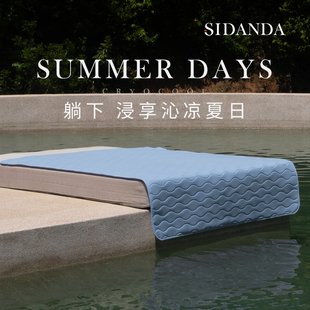 新品 SIDANDA夏季 硅胶凉席可水洗凉感软垫凉垫可折叠席子透气A类