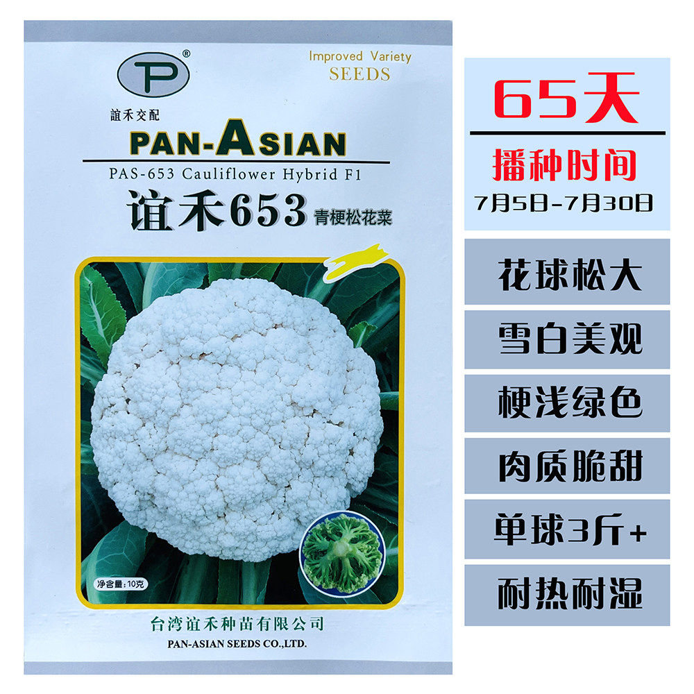 谊禾653花菜种子早中熟青