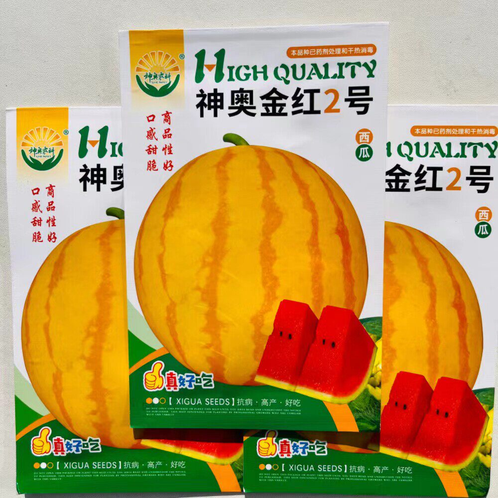 金红2号西瓜种子黄皮红瓤