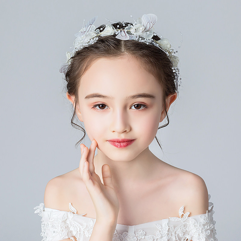 儿童发饰女童公主头饰发夹发箍唯美韩式发带配饰女孩宝宝花童头箍