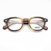 私藏孤品手造眼镜框板材复古男日本粗框成品近视眼镜架手造英伦风