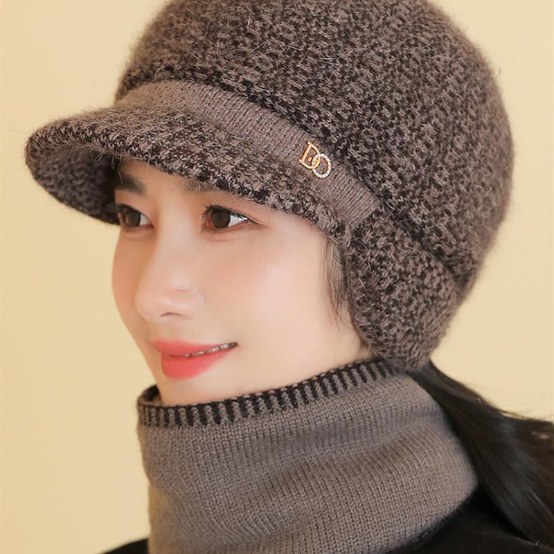 老年人妈妈戴的冬帽老人帽子女奶奶过冬洋气好看的女士新式防寒中