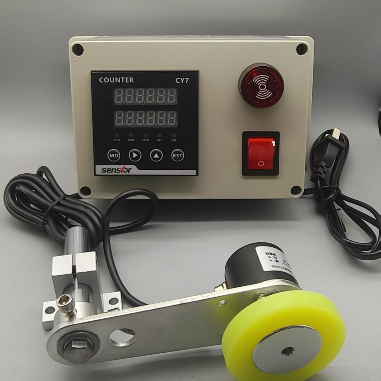 智能计米器线材线缆封边机验布机滚轮式精度数显工业电子记米器,五金/工具,计数器,淘宝优惠券,粉丝福利购,淘宝优惠卷