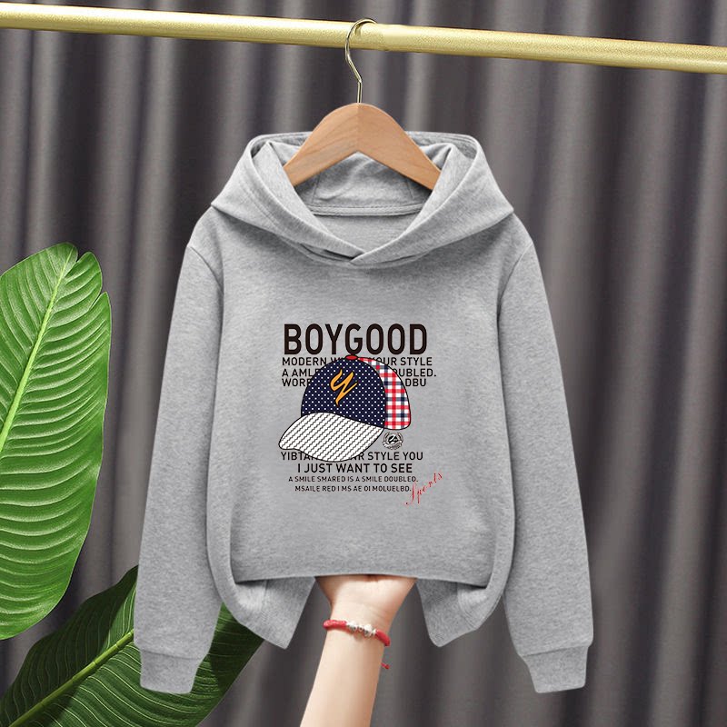 男童外穿连帽卫衣春秋款2024新款中大童帅气男孩春装长袖休闲上衣