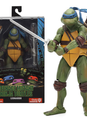 NECA 忍者神龟 1990电影版 TMNT 限定版 7寸可动手办公仔模型摆件