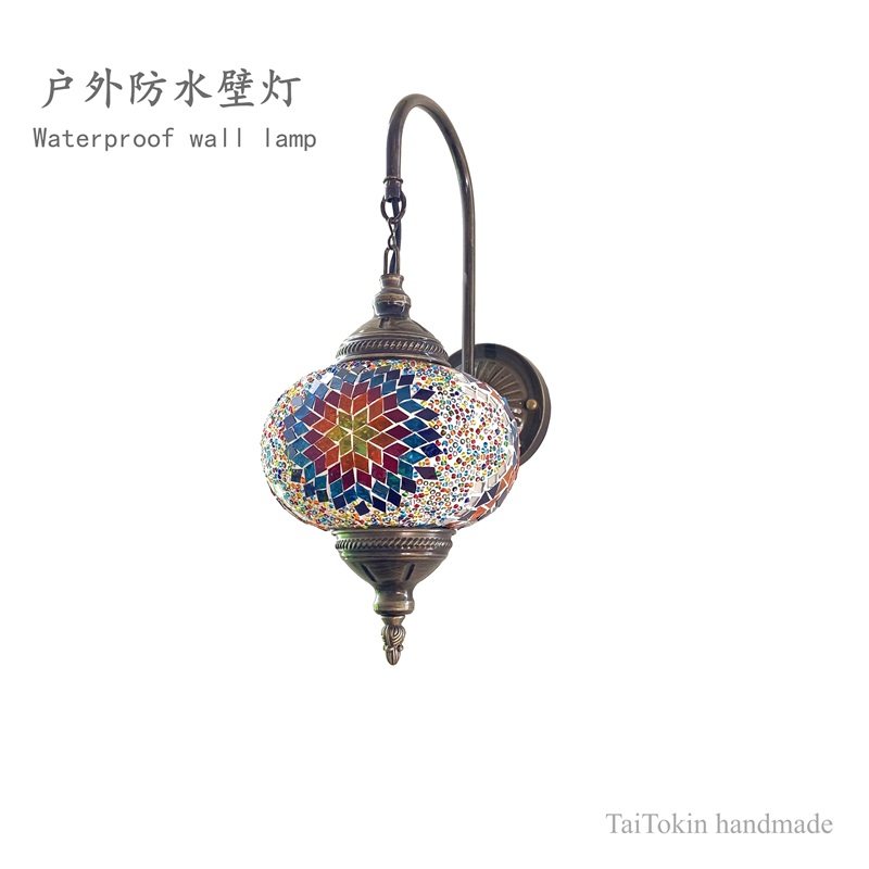 户外防水壁灯特色别墅会所咖啡厅酒店民宿酒吧彩色玻璃手工壁灯,家装灯饰光源,壁灯,淘宝优惠券,粉丝福利购,淘宝优惠卷