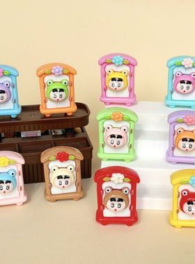 卡通衣柜小新 盲袋萌粒diy饰品挂件钥匙扣公仔桌面小摆件树脂配件