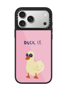 CASE华强北联名晶釉橙色小黄鸭金属樱桃适用iPhone17ProMax壳苹果16Pro/15/14/13/12磁吸MagSafe保护套C家壳