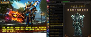 魔兽世界账号圣骑士双黄金挑战T3救赎辉煌原始血仇残虐精锐法师塔