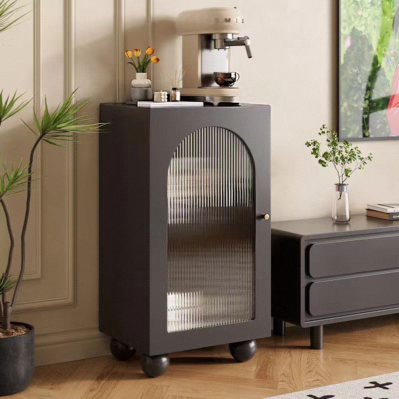 岩板面家用客厅厨房办公室储物收纳柜下置水桶茶吧咖啡机边侧窄柜