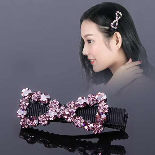 发夹水钻韩国刘海蝴蝶结