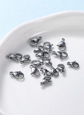 钛钢不锈钢不掉色龙虾扣开口圈平头T针球头9字针手工diy饰品配件