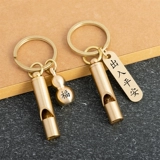 Латунный медный ретро брелок ручной работы, свисток, детская дорожная подвеска для тренировок