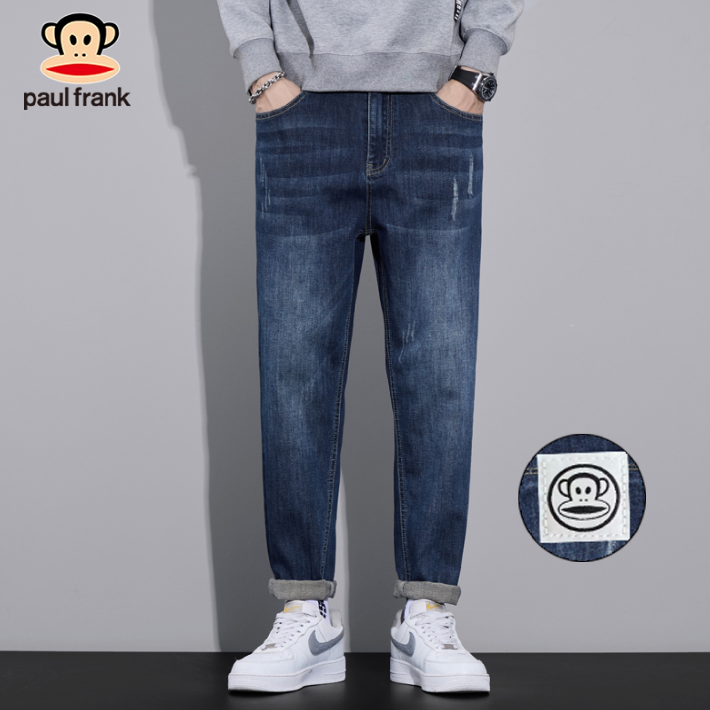 大嘴猴男士弹力秋款牛仔裤