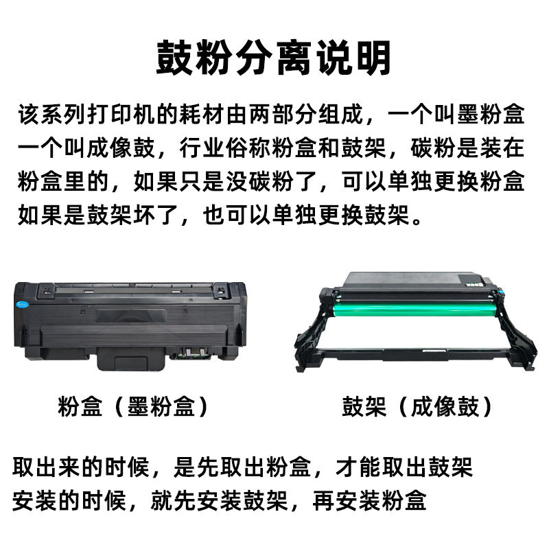 适用惠普323d 323dnw打印机墨粉盒成像鼓硒鼓墨盒鼓架碳粉晒鼓323