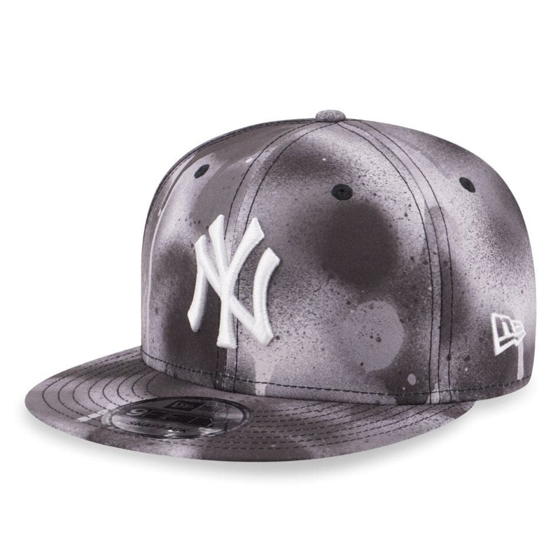 New era 纽亦华 MLB 喷绘迷彩系列纽约洋基队NY 平檐可调节棒球帽