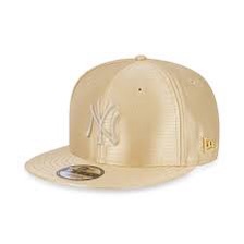 NEW ERA & MLB 洋基队 9Fifty 纯金色冠军球队潮流男女同款平檐帽