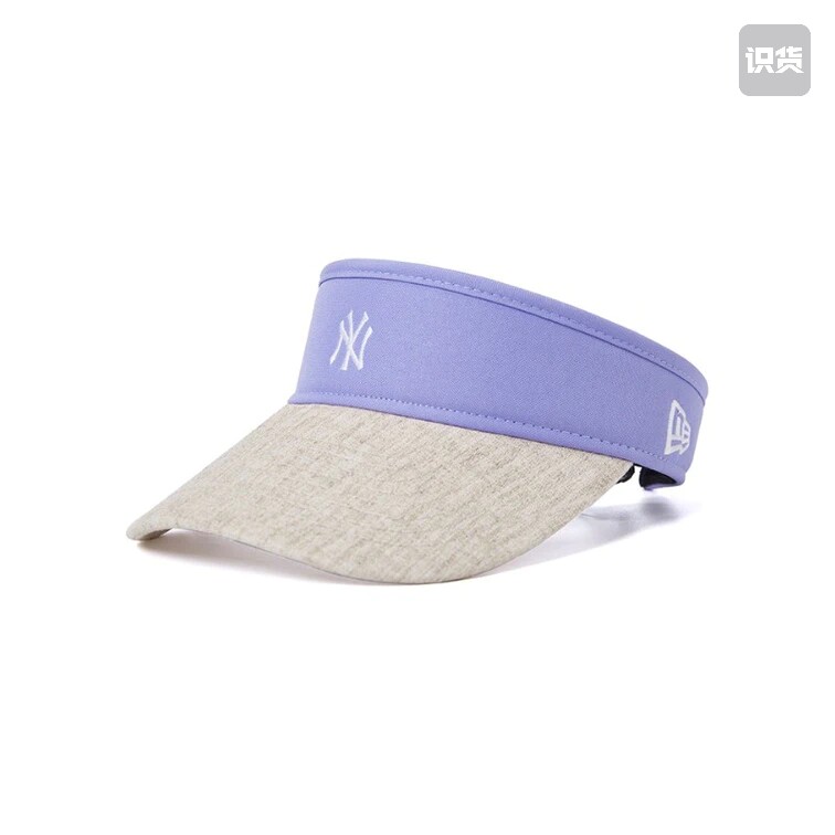 New Era/纽亦华 2情侣NY纽约洋基队刺绣遮阳空顶帽 紫色