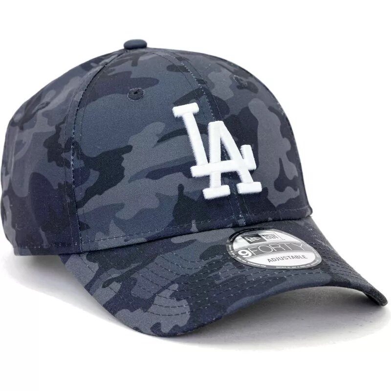 New Era 纽亦华MLB 道奇队 黑迷彩 硬顶弯檐男女棒球帽
