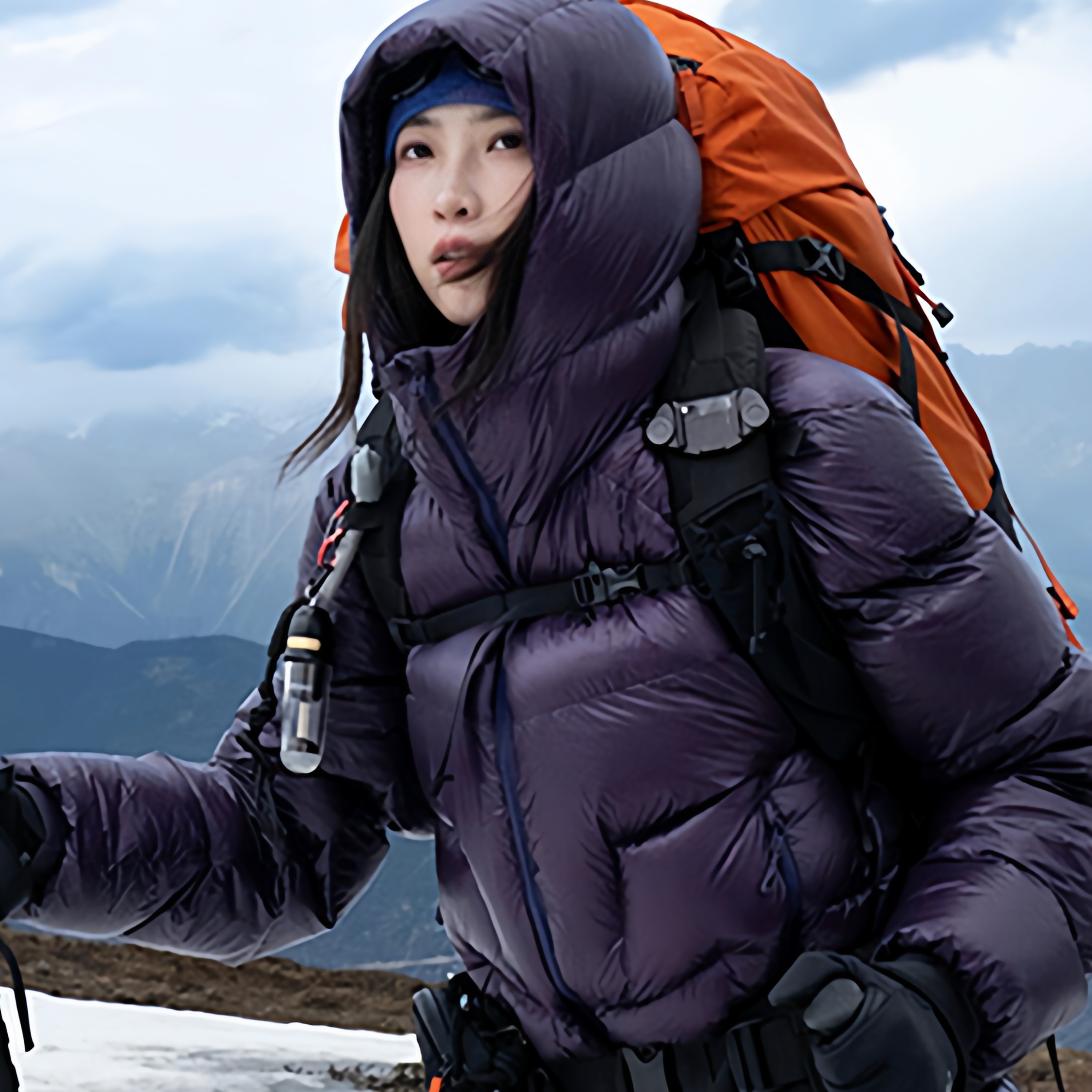 5000GT羽绒服女25款冬季白鸭绒户外登山抗寒加厚连帽男女同款外套