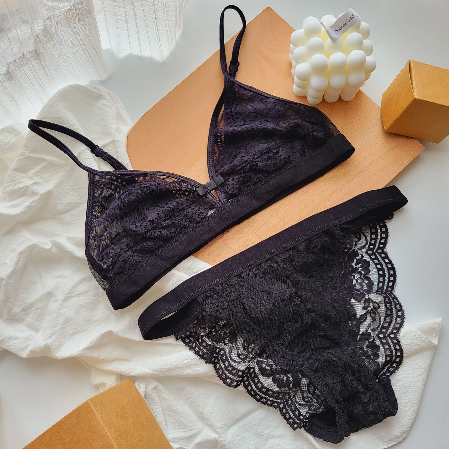 法式蕾丝无钢圈性感内衣套装包邮