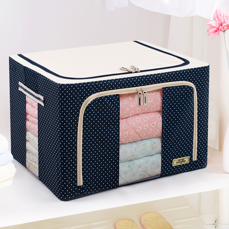 正品lovelock爱乐扣收纳箱衣服整理箱牛津布钢架衣柜储物盒可折叠