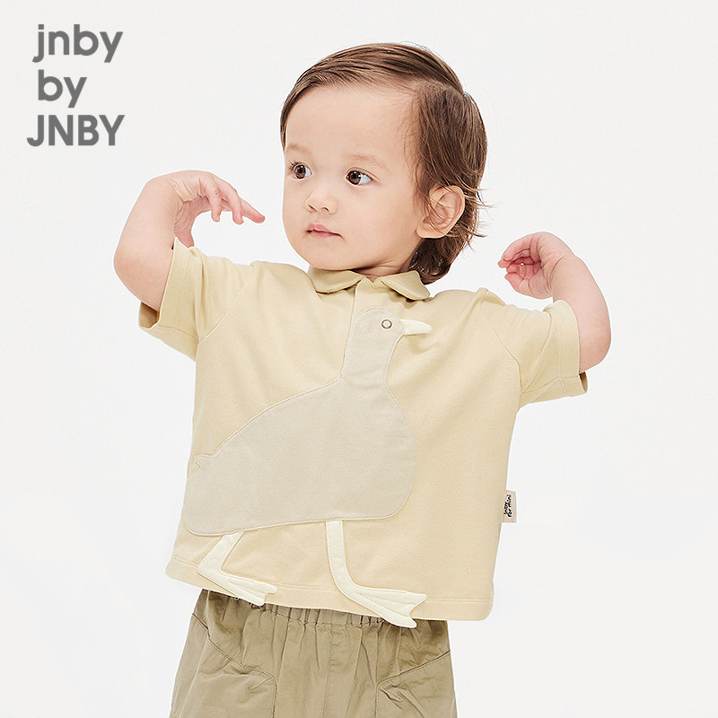 江南布衣婴童polo衫中袖翻领立体动物夏男女童婴儿jnbybyj