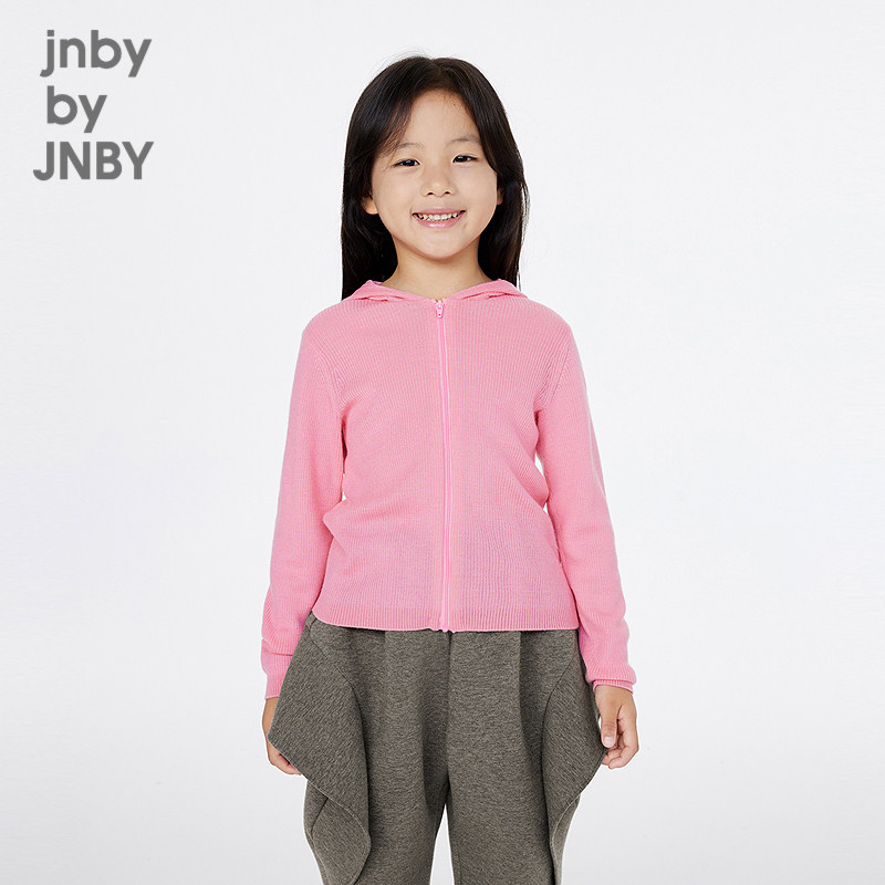 【运动系列】江南布衣童装开襟毛衫戴帽领羊毛混纺春jnbybyjn