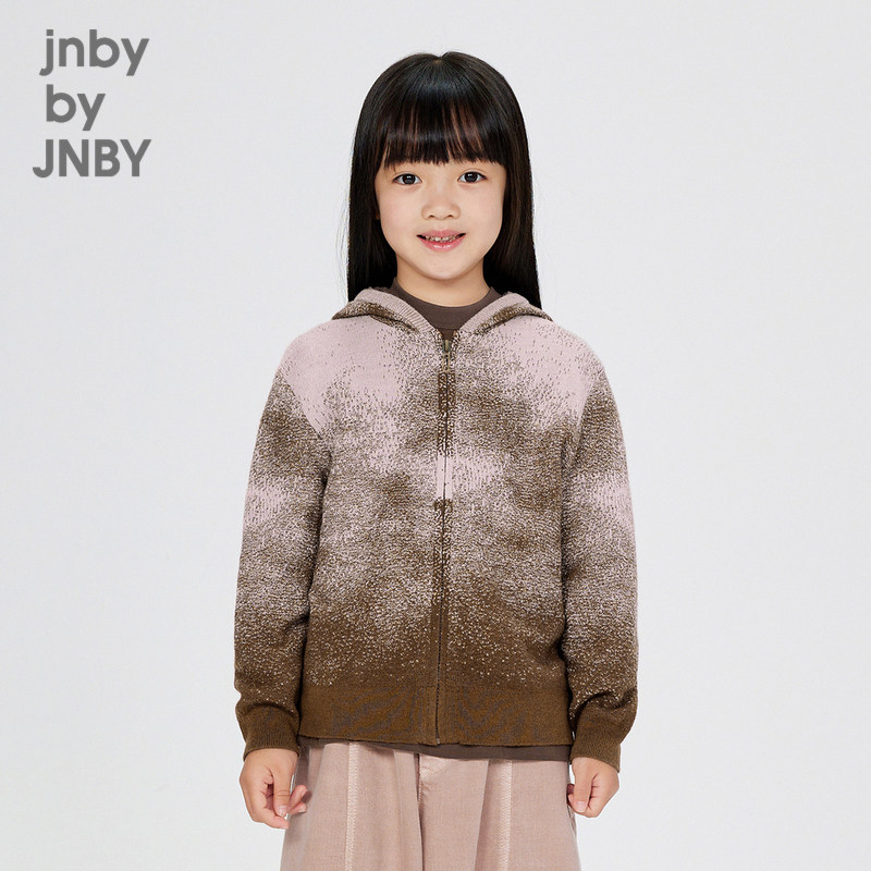 江南布衣童装羊毛混纺H型短款开衫毛衫秋冬男女童儿童jnbybyj