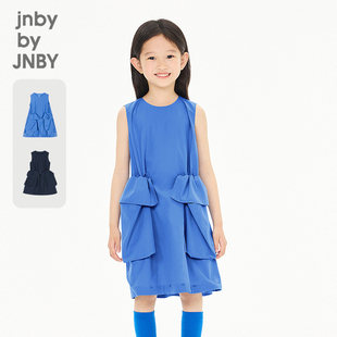 新款江南布衣童装无袖连衣裙纯色26秋女童jnbybyjnby1Q7G14400