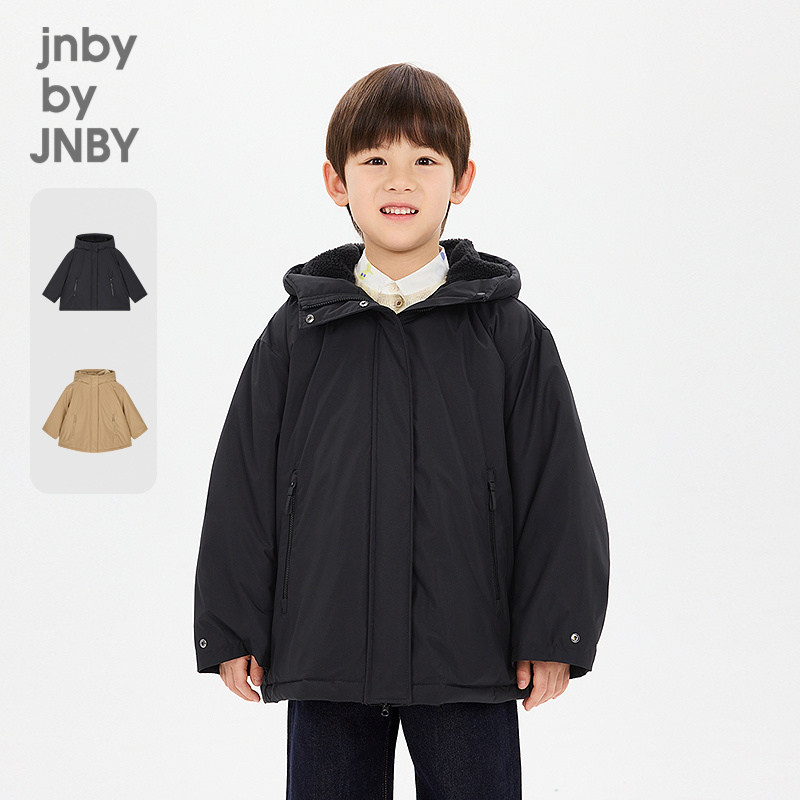 江南布衣童装简约时尚中长款羽绒服H型休闲冬男女童jnbybyjnby